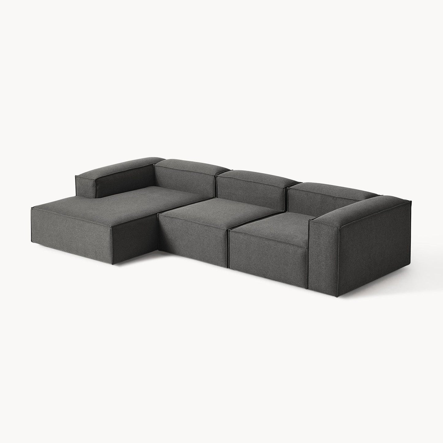 ElegantEdge 3 Seater L Shaped Sofa