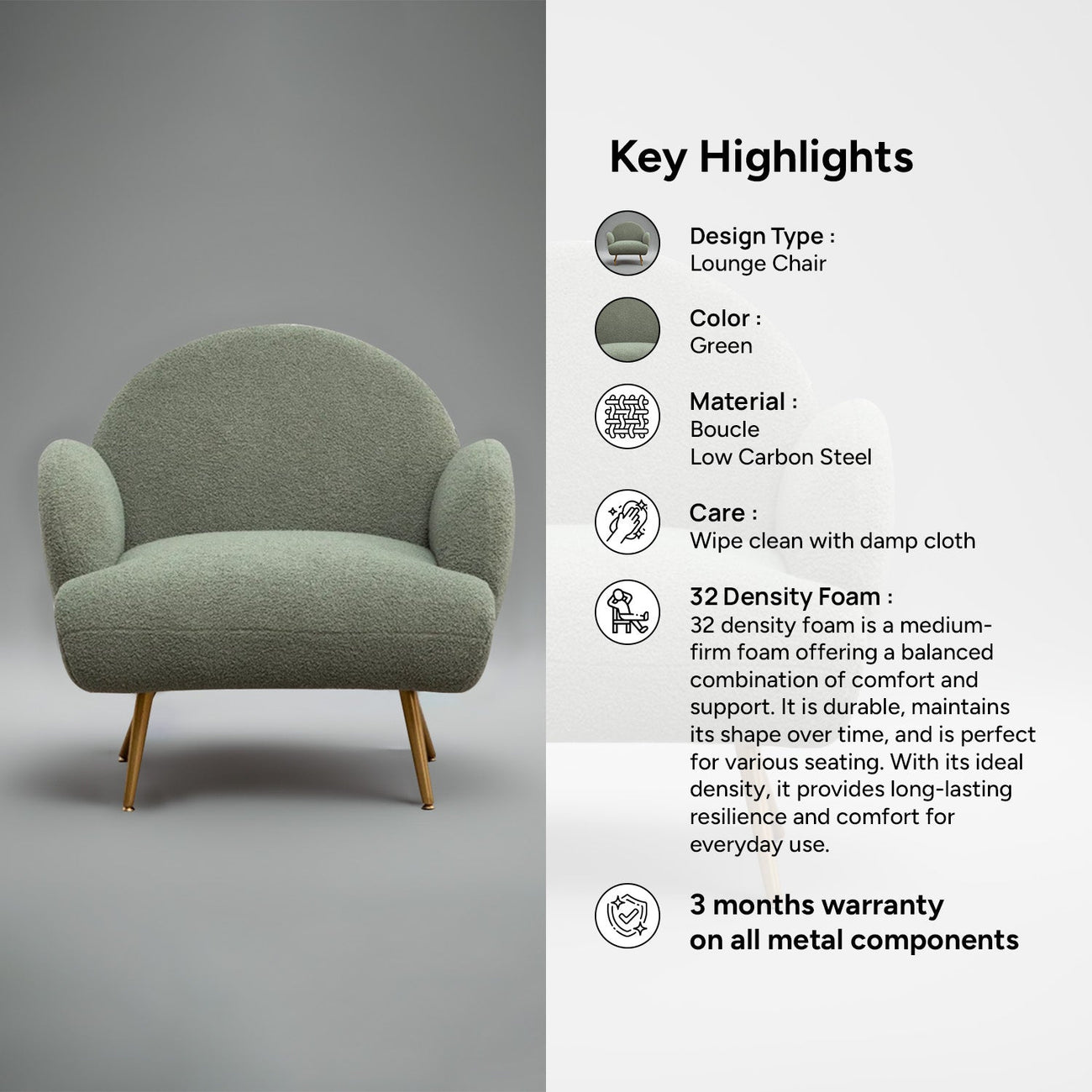 Mellow Loopback Lounge Chairs
