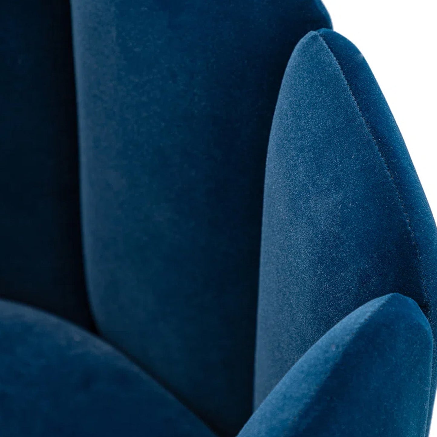 Elegant Velvet Petal Back Chairs