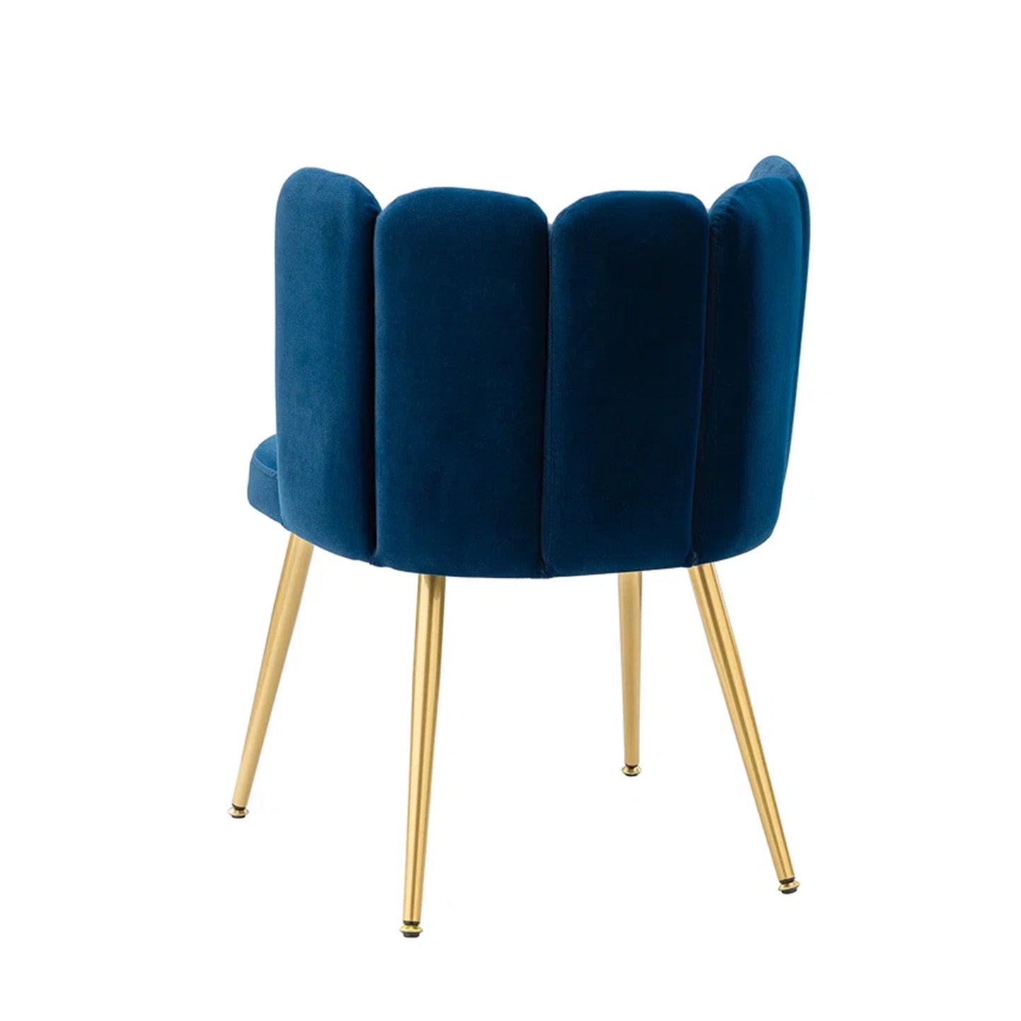 Elegant Velvet Petal Back Chairs