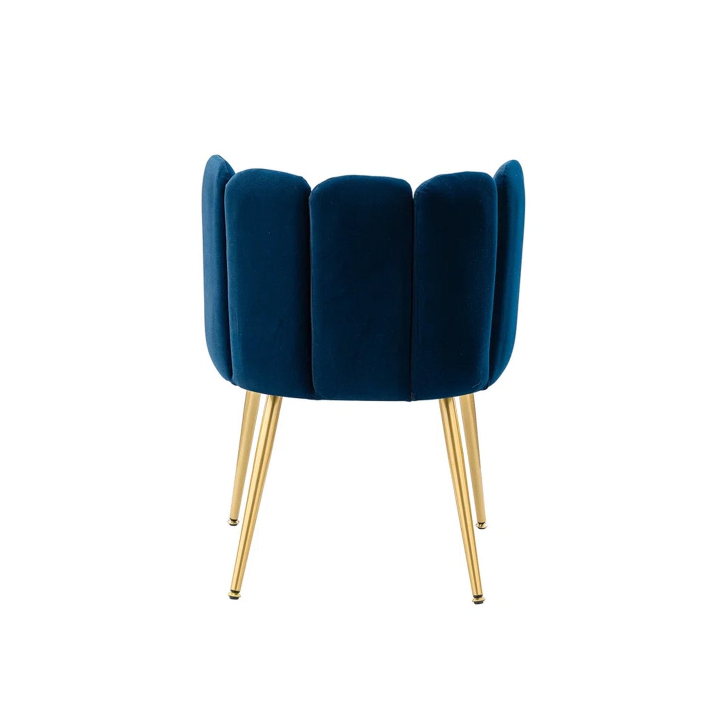 Elegant Velvet Petal Back Chairs