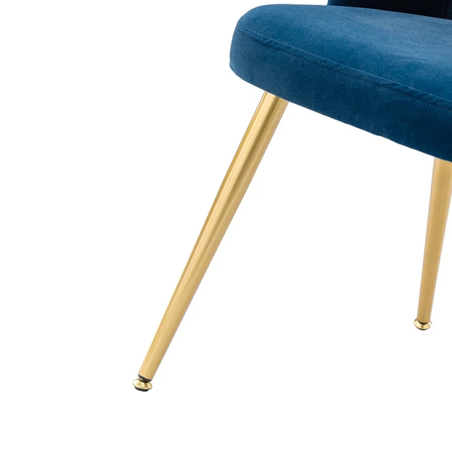 Elegant Velvet Petal Back Chairs