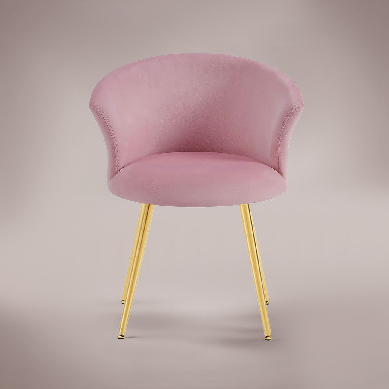 Curvy Back Velvet Chairs