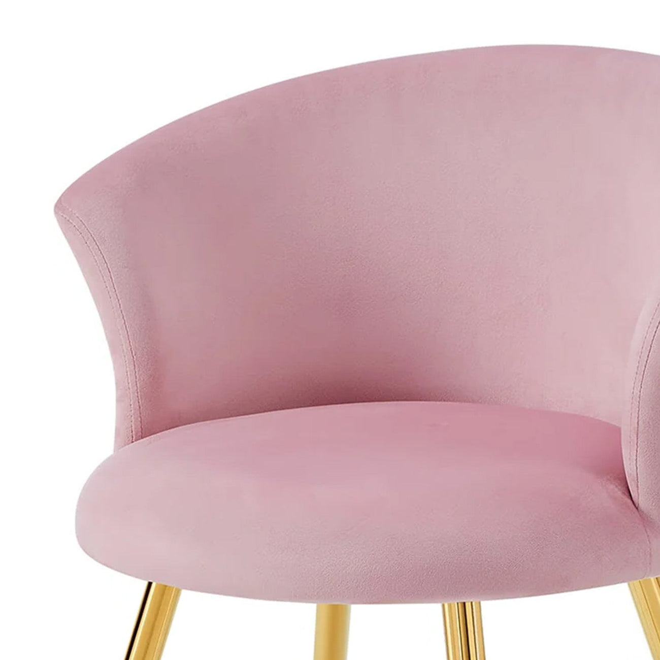 Curvy Back Velvet Chairs
