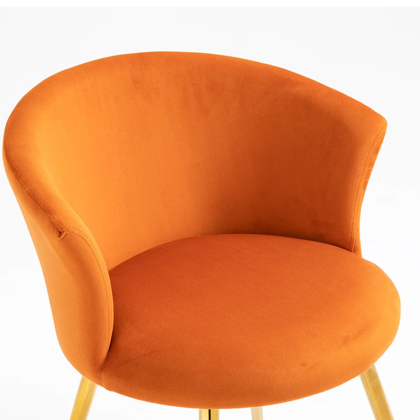 Curvy Back Velvet Chairs