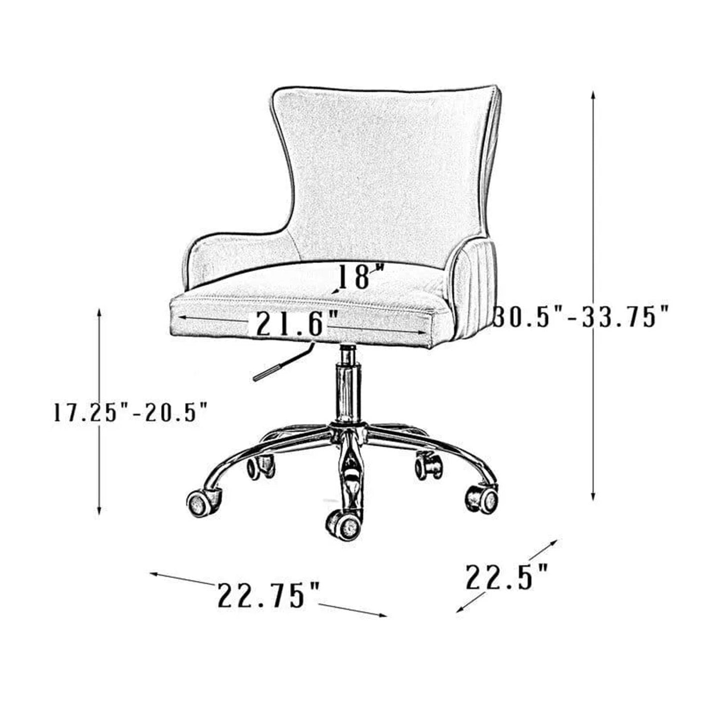 Velvet Sleek Office Chairs
