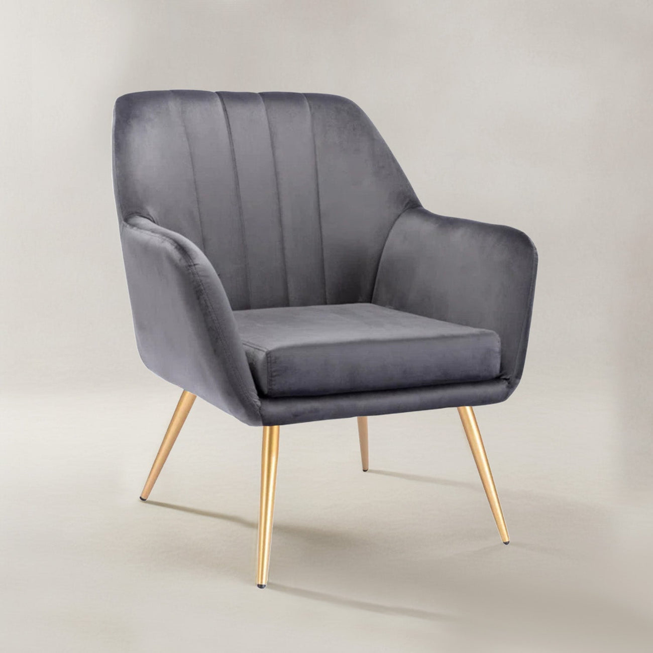 Sumptuous Barrel Velvet Lounge Chairs