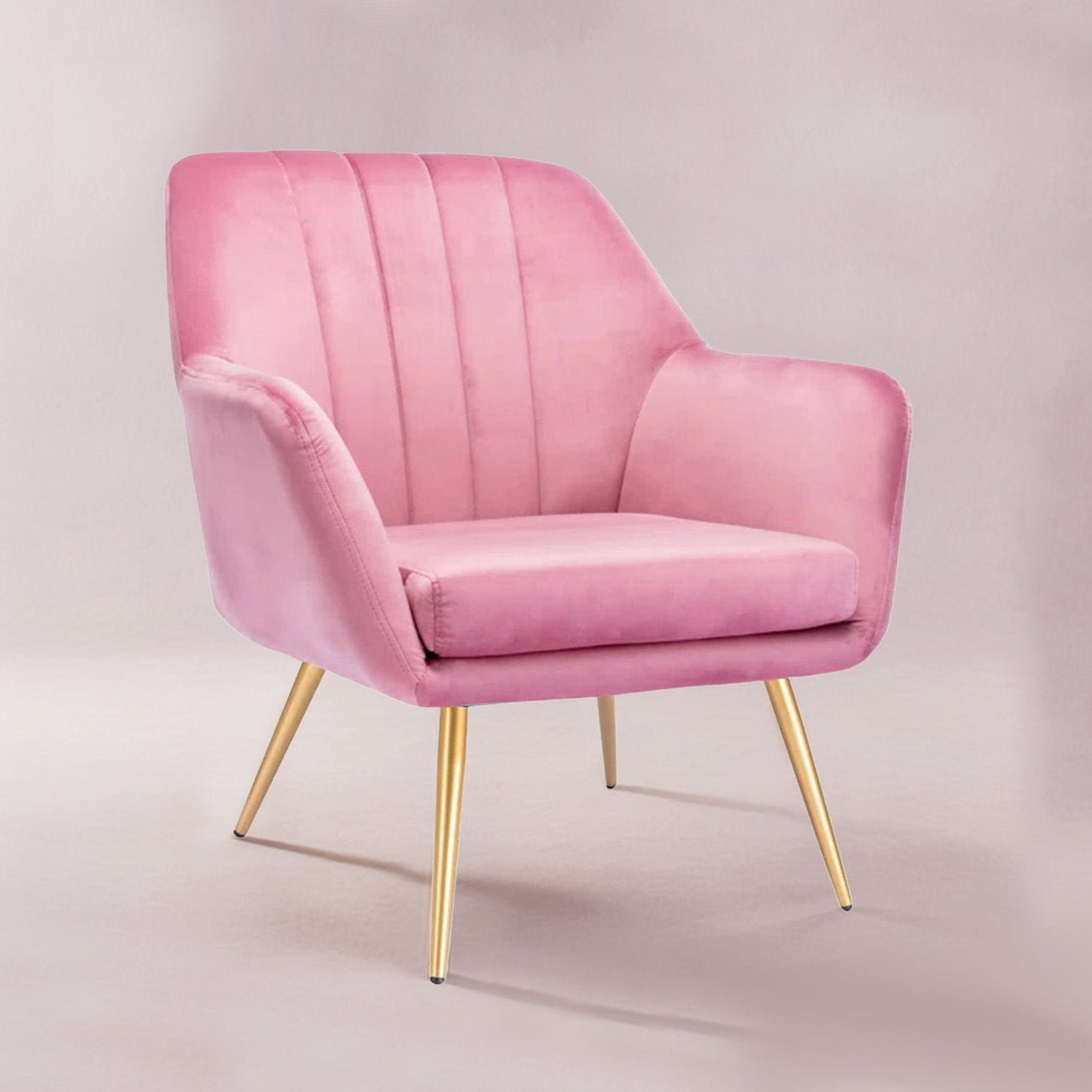 Sumptuous Barrel Velvet Lounge Chairs