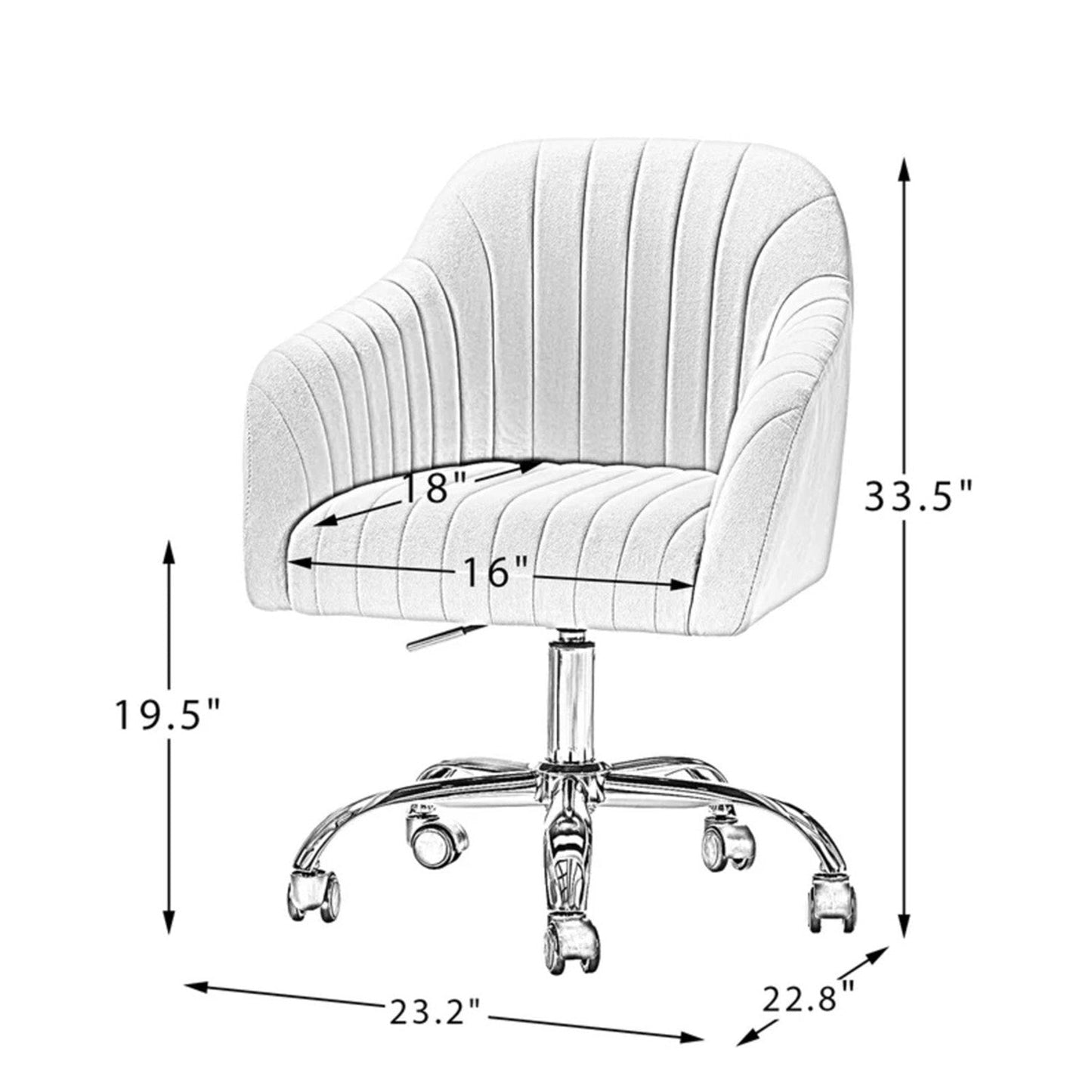 Luxurious Velvet Office Designer Chairs