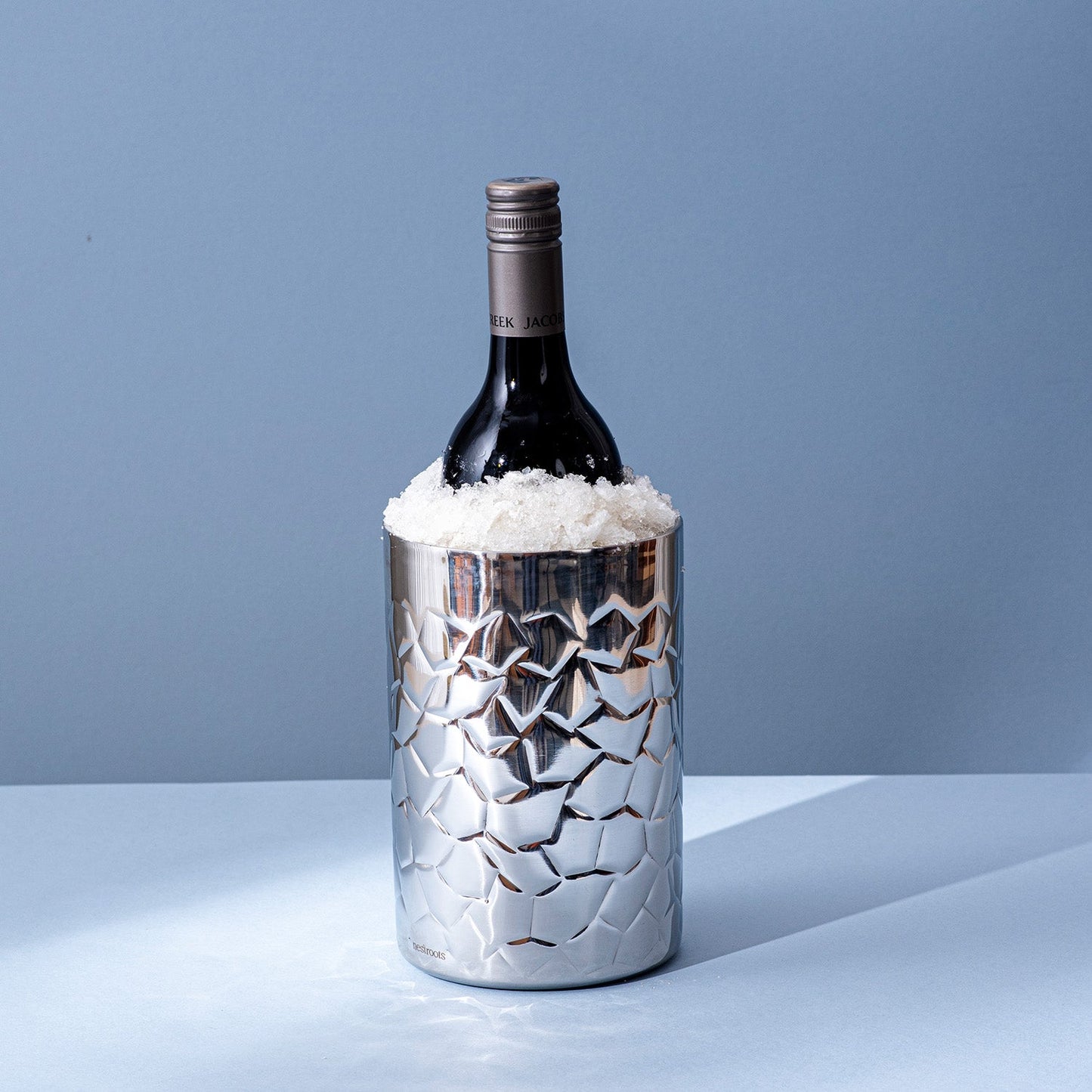 Exquisite Silver Wine Cooler/Chiller Double walled for Entertaining