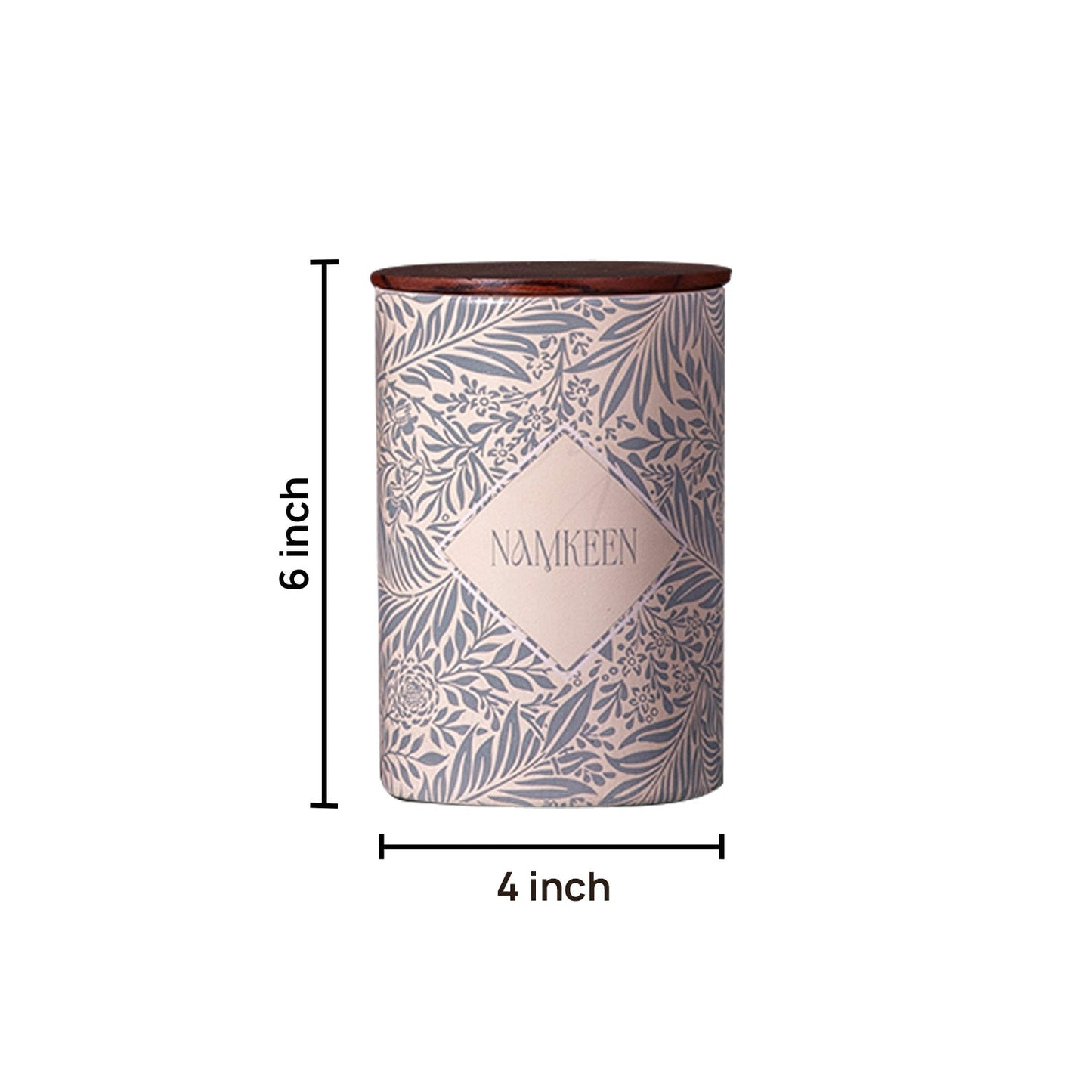 Exquisite Floral Jars & Canister Set of 4 for Tea, Coffee, Sugar, Namkeen