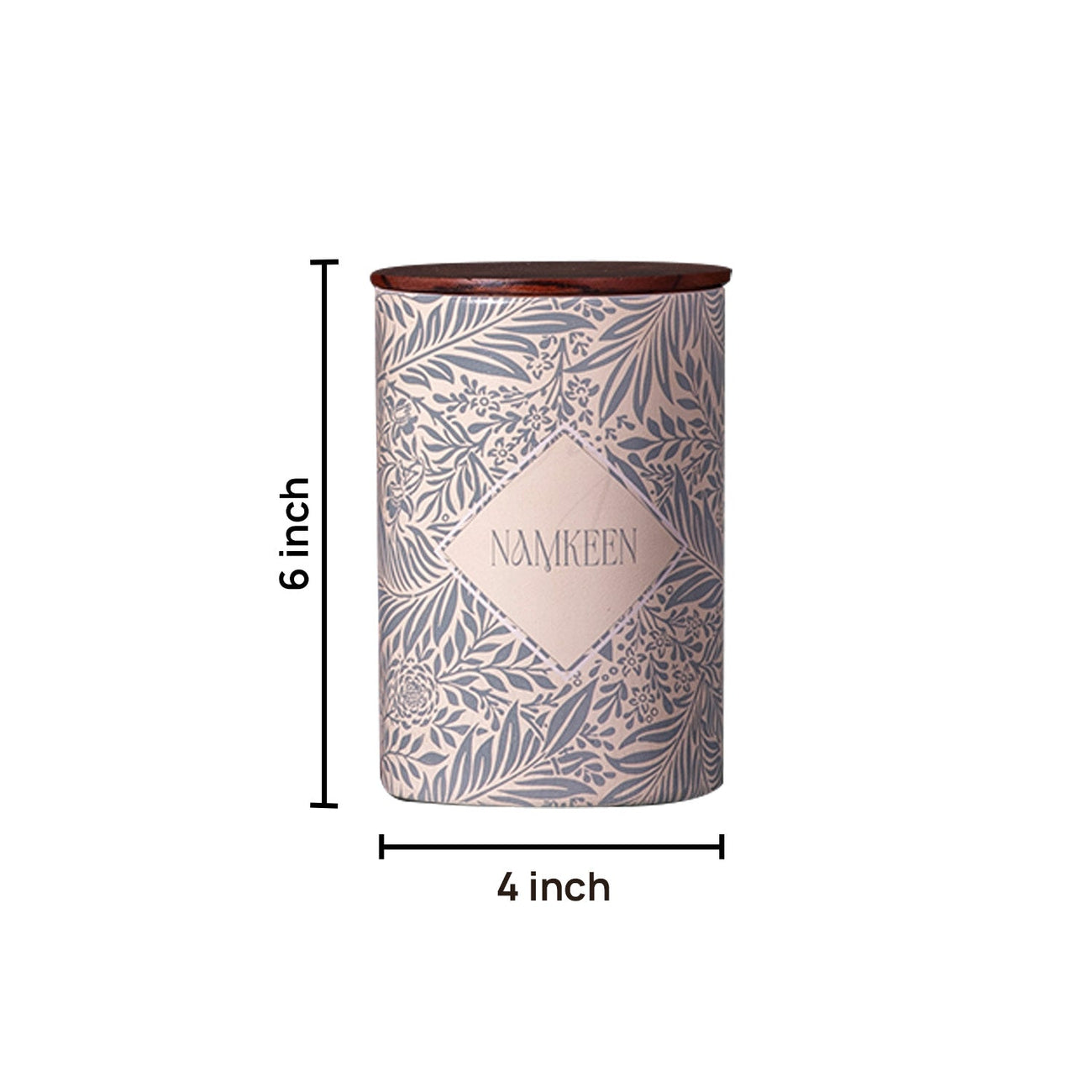 Exquisite Floral Jars & Canister Set of 4 for Tea, Coffee, Sugar, Namkeen