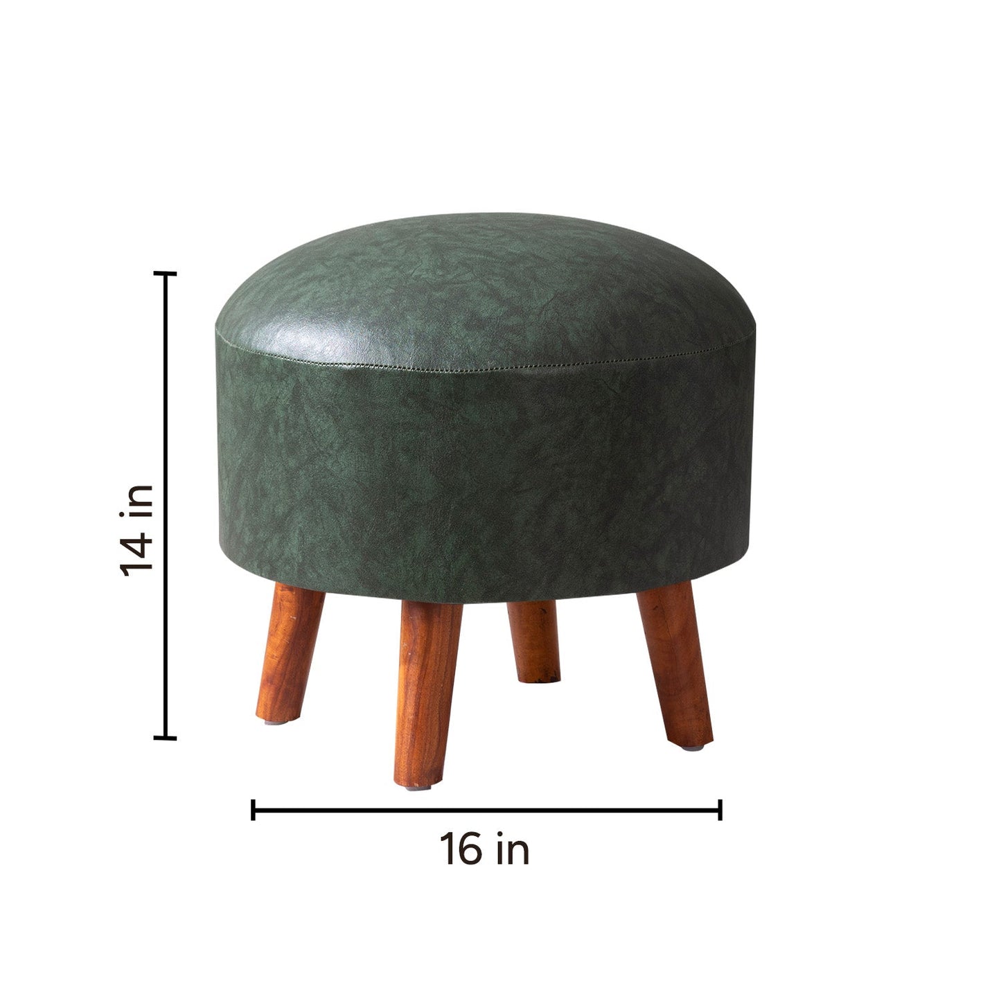Brick Forest Faux Leather Ottomans